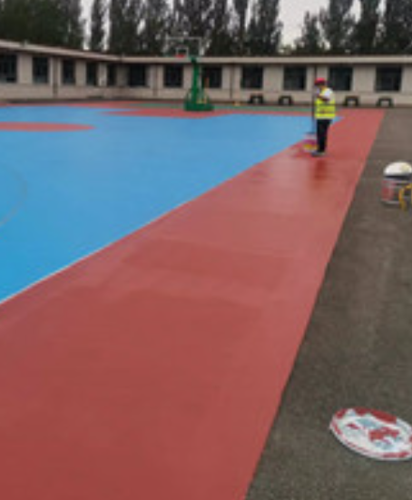 五河旧篮球场地面改造翻新整改   